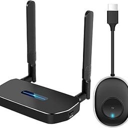 Tobo Wireless HDMI Transmitter and Receiver kit, Full HD 4K Presentation Equipment Adapter, Plug Play Streaming Media. Laptop, dongle, PC,PS4, Smart Phone to HDTV/Projector, TX*1+RX*1-Black-3