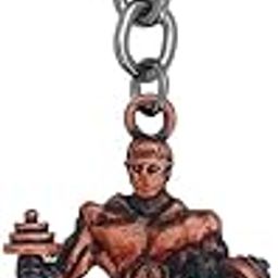 Bodybuilder Dumbbell Men Fitness Strong Bodybuilding Keyring For Car Wallet Key Ring Sports Brown Zinc Metal Sport Keychain For Men And Women-14