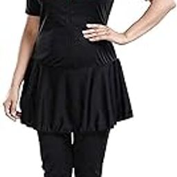 Womens one -Piece Swimwear, Half Sleeves,capricut, Swimming Costume, Two Way Stretchable Polyester Fabric, U.V.Protection.-picture-20