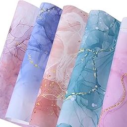 Suffix Retail-10 Pcs Gift Wrapping Paper Sheets With Gift Ribbons & Gift Nametag Stickers 10 Pcs For Gift Wrapping Paper Sheets-19 X 28 Inches(Multi)-picture-25