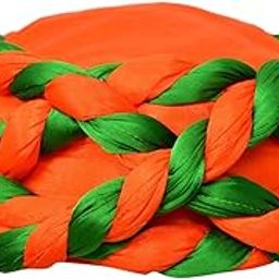 Traditional Rajasthani Barmeri Vantma Silk Bhartiya Janata Party Safa | Turban | Pagdi | Pheta for Adults - Code VT17117-image-13