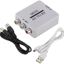 ATORSE 3xMini RCA Cvsb AV to RF Adapter 67.25Mhz 61.25Mhz Video Audio TV Signal Switc-image-21