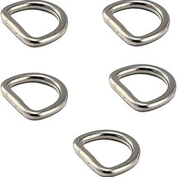 CALANDIS™ 5X Stainless Steel D Rings Seamless Metal D Ring for Bag Straps Purse Making 3mmx16mmx16mm | Rings | Leathercraft Accessories | Leathercrafts-image-54