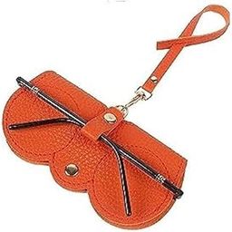Leather Sunglasses Case, Sunglasses Eyewear Case Artificial Leather Button Cover,Portable Outdoor Travel Holder Eyeglasses Bag,Sunglasses Pouch,Spectacles & Goggles For Men, Women & girls-image-89