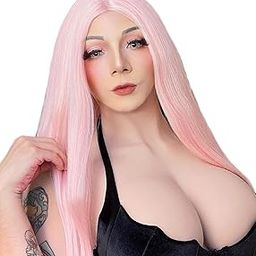 Silicone Breast Forms Breastplates Fake Breasts for Crossdressers B-C-D-E-G-H Cup Silicone Filled Breast Plate for Drag Queen-image-12
