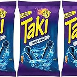 Taki Blue Heat Hot Chili Pepper Tortilla Chips Pack of 3 x 56g (Imported)-image-101