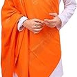 Men's Traditional Oswal Printed Shawl, Shela, Dupatta For Traditional Function Use It, (Gift Shawl) [Orange, Size - 36×72 Inches, 2 Meter]-picture-42