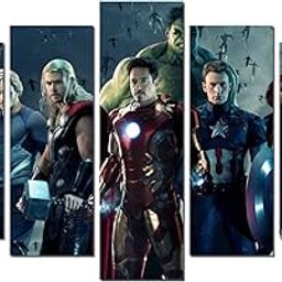 Divine Designs™ PVC Vinyl Self-Adhesive Avengers Pieces Wall Sticker For Living Room, Bedroom, Office Wall Decoration (20 X 35 INCH) Pack 1-image-50