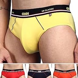 UK Classic Men's Ultra Soft Modal Fabric Brief with Feather Touch Ultra Soft Waistband |Colors & Prints May Vary|-image-79