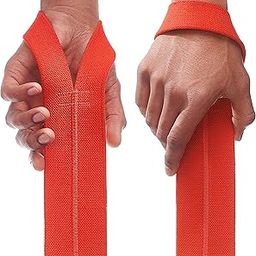 WARM BODY COLD MIND Lifting Wrist Straps for Crossfit, Olympic Weightlifting, Powerlifting, Bodybuilding, Functional Strength Training - Heavy-Duty Cotton Wrist Wraps, Pair (Red)-picture-10