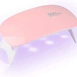 Red Square 6W LED UV Nail Lamp USB Nail Dryer with Handy Mini Size Mouse Shape for all Gel Polish Shape for Gel Based Polishes Manicure/Pedicure 2 Timing Setting 45s/60s-38