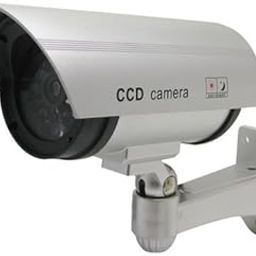 BSITFOW (Pack of 1 Fake Dummy Security CCTV Dome Camera with Realistic Look Recording Flashing Red LED Light Indoor and Outdoor Use, for Homes & Business (Silver Color)(1)-16
