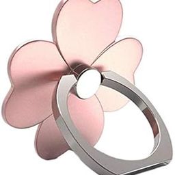 KolorFish Cell Phone Finger Stand, 360°Rotation Phone Ring Stand Holder, Kickstand Hand Finger Grip (Universal) (1 Unit, Rose Shape - Rose Gold)-4