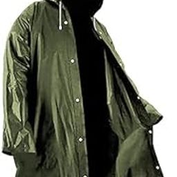 Full Sleeve Raincoat Water Resistant Rain Jacket Full Rain Coat with Adjustable Hood for Women Men (Multicolor)-picture-39