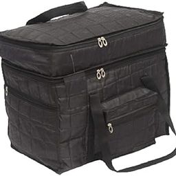 Storage Duffle Bag | Parachute Travel Storage Bag Organizer with Handle & Zipper Closure, 50 L | Pack of 1, (44 * 30 * 38 cm) Black-image-40