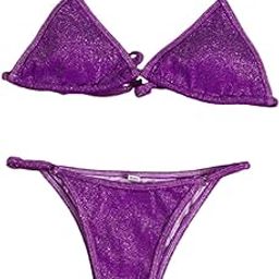Women Adorable Swimsuit Push Up Bras Bikini Set Bathing Suit Beachwear Swimwear Purple S-image-59