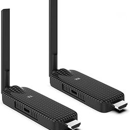 ETZIN Wireless HDMI Receiver and Transmitter USB-C Extender Kit,Plug & Play 50M/165FT Portable 2.4G/5G Wirelessly Simultaneous Expansion for Multiple Screens and Camera to TVs,Projectors EPL-1403H-14