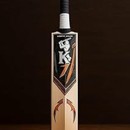 Legend Killer Professional Cricket Bat, English Willow, Black and Orange Design-image-59