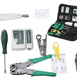 9 in 1 LAN Network F Cable Tester Crim r Plier Hand Tool Kit Cat5 RJ45 RJ11 RJ12 Stripping Make Ethernet Connector Test-4
