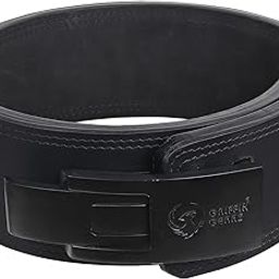 GRIFFIN GEARS 13 MM Weightlifting Adjustable Lever Genuine Leather Belt Powerlifting Black Buckle Belt For Back Support Workout Squats - Deadlifts Size (Small-26"-34")-image-73