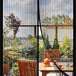 MAPPERZ Polyester Magnetic Mosquito Net for for Windows, Doors, Patios, Decks, All Door Types & Sizes | Auto-Closing Insect Screen to Keep Mosquito Out (Black, 215 X 110 Cm) Pack of 1-picture-11
