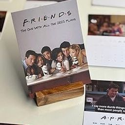 FRIENDS 2025 Desk Calendar with 13 Sheets, Wooden Stand- FOR HOME, OFFFICE | 2025 TABLE CALENDAR-22