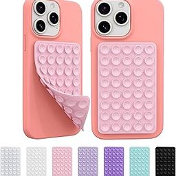 Dsynk Gear Double-Sided Suction Phone Mount – Anti-Slip Silicone Stand for iPhone & Android, Hands-Free Holder for Selfies & Videos (2-Pack, Light Pink)-14