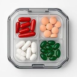 ZSpan 4-Compartment Pill Organizer – Travel-Friendly Daily Medicine Box for Supplements, Vitamins, and Tablets-image-4