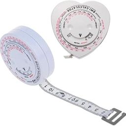 2 Pieces Body Index Tape Calculator & Retractable Measure Diet Weight Loss-image-46