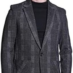 Notched Lapel Brown Blazer-image-42