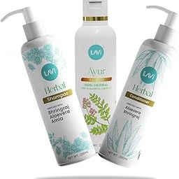 Hair Care Combo with Oils, Shampoo and Conditioner for Hair Fall Control and Dandruff (500 ML, Herbal shampoo (200 ML) + Ayur Oil(100 ml) + Herbal Conditioner (200 ml))-71