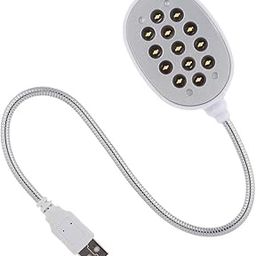 CLUSPEX Flexible Bright LED USB Book Light Computer Lamp Reading Lamp for Laptop Notebook Computer for Students Worker (13 Led Lamp)-98