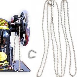 Leather Sewing Machine Belt 2 Mtrs x 3/16" | Fits Usha, Janome, Singer & More | Rubber Motor Belt for Wheel | Machine Belt Replacement (1, White Nylon)-image-6