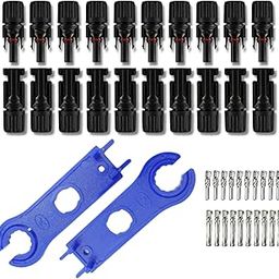 Solouxe MC4 Solar Connector with Spanner Wrench for Solar Panels (10 Pair MC4 + Spanner)-image-15