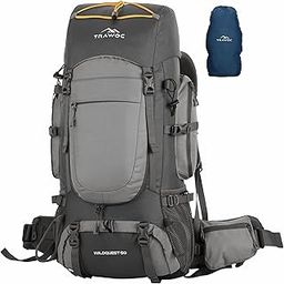 WILDQUEST 50L Travel Backpack for Hiking, Trekking & Camping with Laptop Compartment, Rain Cover, Shoe Compartment & 3-Year Warranty - MHK005-image-88