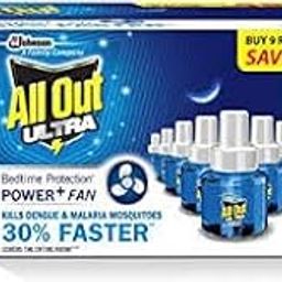 All Out Ultra Power+ Fan Kills Dengue & Malaria mosquitoes (9 Refills Pack)-image-63