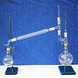 A To Z Traders Borosilicate Glass Vacuum Distillation Assembly, 1000 ML, with Stand and Clamps-34