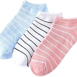 Women Ankle Socks (Multi colour 3 Pcs Set)-image-92