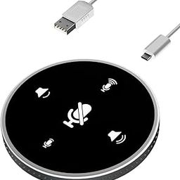 USB Conference Microphone w/Speaker Mic w/Mute for Desktop Computer White|Computers/Tablets & Networking | Microphones|1 Piece Conference Microphone-3