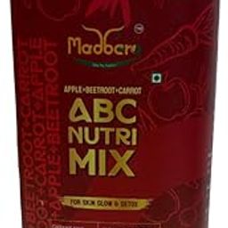 Madbero ABC Nutri Mix 250g | Blend of Apple, Beetroot & Carrot | No Preservatives or Refined Sugar | Organic, Caffeine-Free Powder for Skin Glow & Detox | Ready-to-Mix Drink-image-3