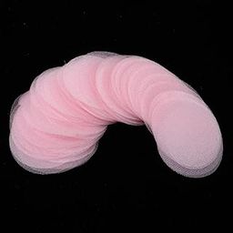 CALANDIS 200pcs Colorful Organza Applique for Cloth Flowers Clothe Decor Pink-image-52