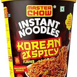 MasterChow Instant Cup Noodles - 2X Spicy Korean Noodles | Delicious Saucy Authentic Korean Taste with Extra Veggies | 100g-image-64
