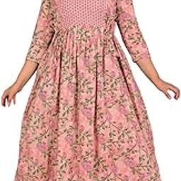 Women Rayon Comfortable Round Neck Three Quarter Sleeves Anarkali Maternity and Nursing Kurta Pech-picture-42