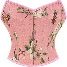 Women’s Printed Jacquard Corset | Short Bust Body Shaper with Adjustable Straps-picture-13
