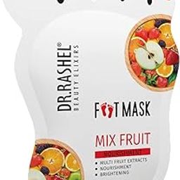 Dr.Rashel Mix Fruit Foot Mask, Nourishing and Brightening Treatment, Multi-Fruit Extracts, 1 Pair-image-89