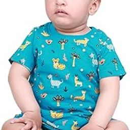 Baby Boys Classic Fit Solid T-Shirt and Short Set | Light Blue-2 | 9-12 Months | KIDS12827-image-15