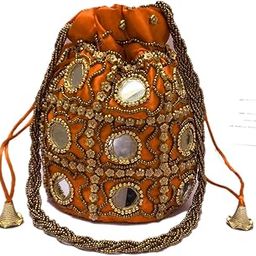 Women's Mirror work Potli-1