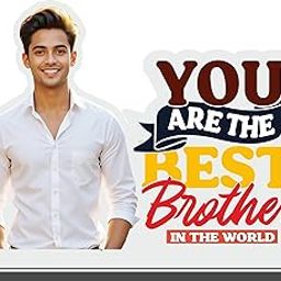 GiftsWale Personalized Photo Frame for Brother, Cousin, Friends | Unique Design | Customized Gift for Birthday, Bhai Dooj, Rakshabandhan & as a Return Gift | (10X12 INCHES)-image-39