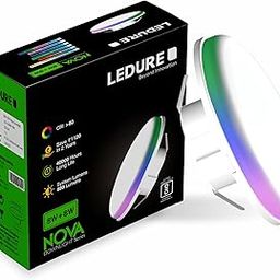 LEDURE Nova 8W+8W False Ceiling LED Downlight| 2-in1 Round Junction LED Light | Cool White+ Multi Color Pack of 1-image-67