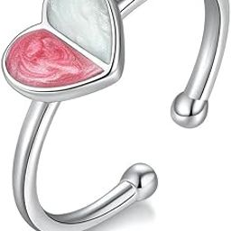 Serene polish Cute Little Heart Adjustable Ring For Women & Girls-image-51